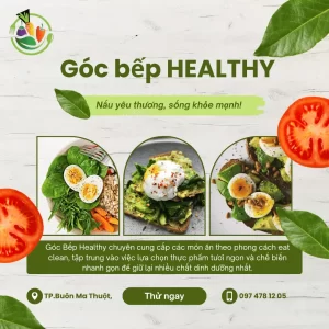 Poster góc bếp healthy