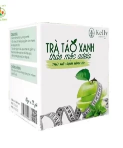 Trà táo xanh giảm cân Adela hộp 12 gói