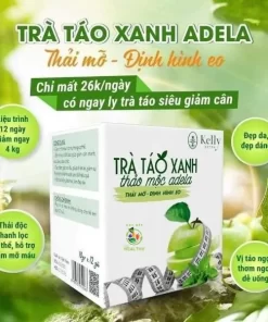 Trà táo xanh giảm cân Adela hộp 12 gói