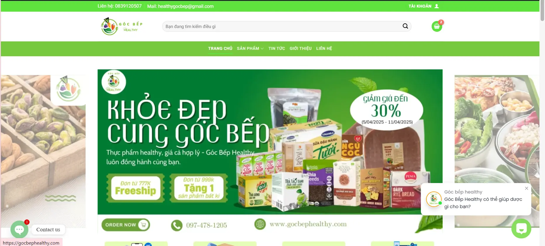 Góc bếp healthy