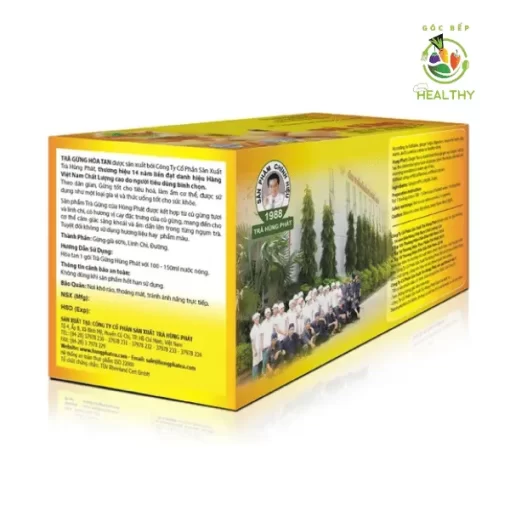 Trà Gừng Hòa Tan Hộp 200g 20 Gói - Instant Ginger Tea